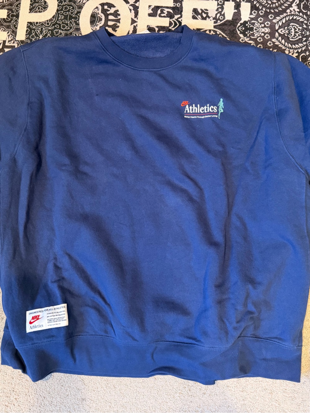 Nike Men’s Royal Blue Athletics Crewneck Sweatshirt